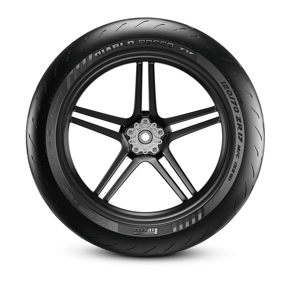 Dekk, Pirelli. Diablo Rosso IV (120/70-17 + 200/55-17) Dekksett - Image 3